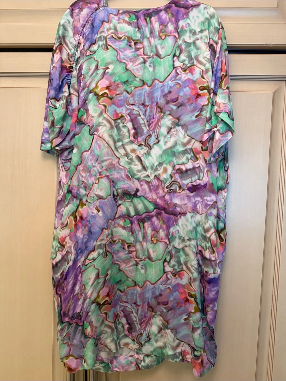 Escada Marble-Print Midi Shift Dress - Picture 3 of 13